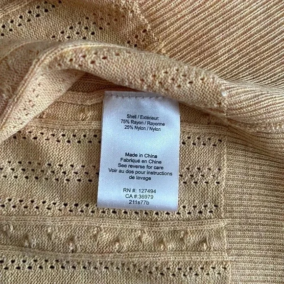 Heartloom Vale Cardi‎ Yellow Button Down Cardigan Sweater - Medium - Picture 10 of 14